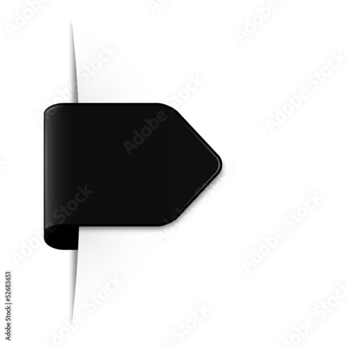 Sticker Schild schwarz