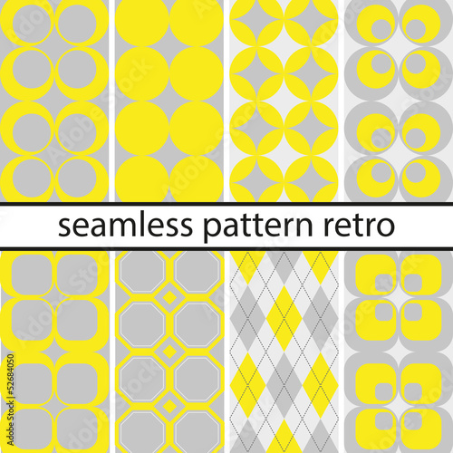 Set Retro Muster moderne Farben