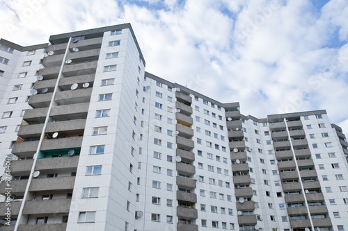 Foto Wohnsiedlung in Deutschland - Plattenbau