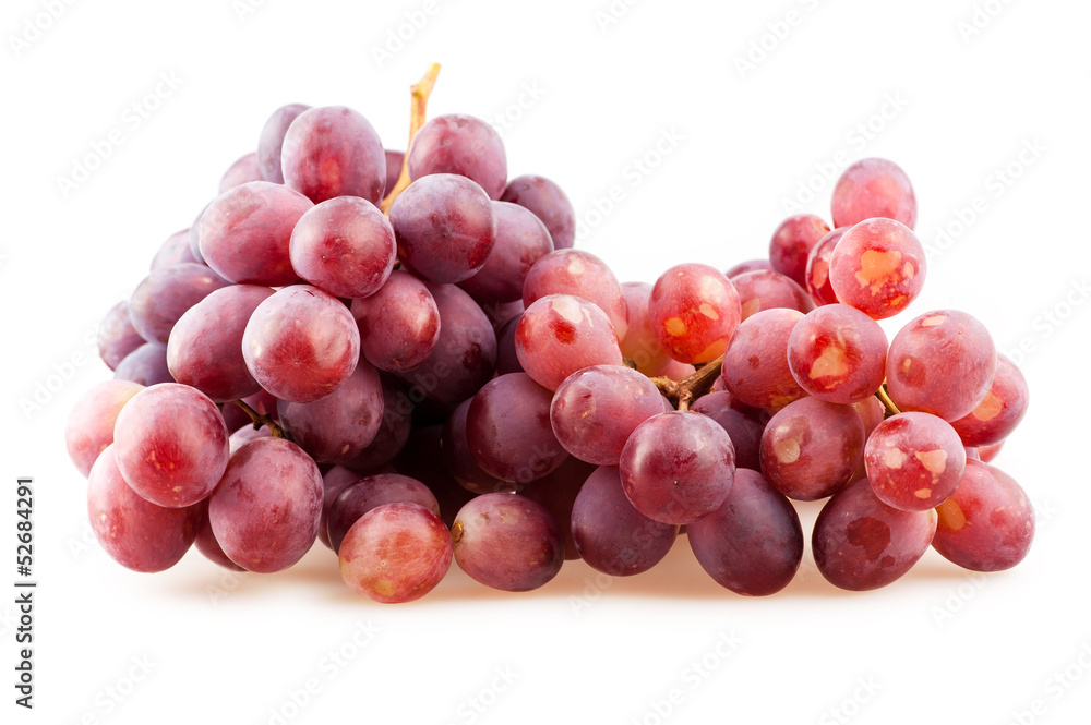 bunch of ripe dark grapes