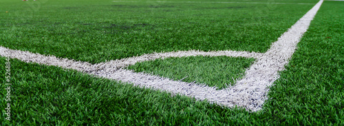 Soccer field grass conner
