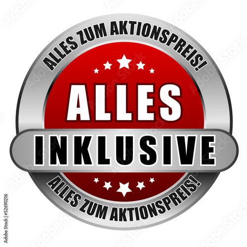 5 Star Button rot ALLES INKLUSIVE AZAP AZAP