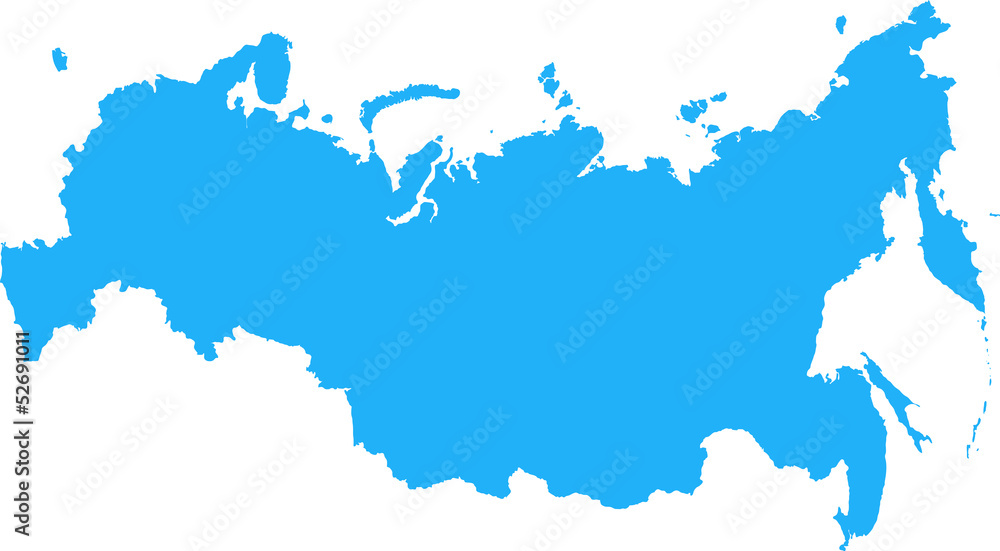 Fototapeta premium Russian Federation Map