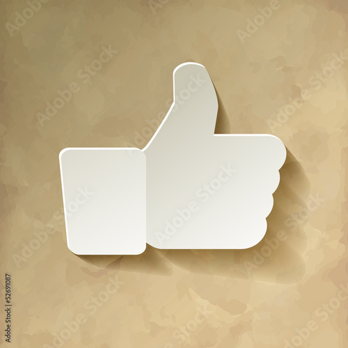 Like papier Vintage Weiss Icon