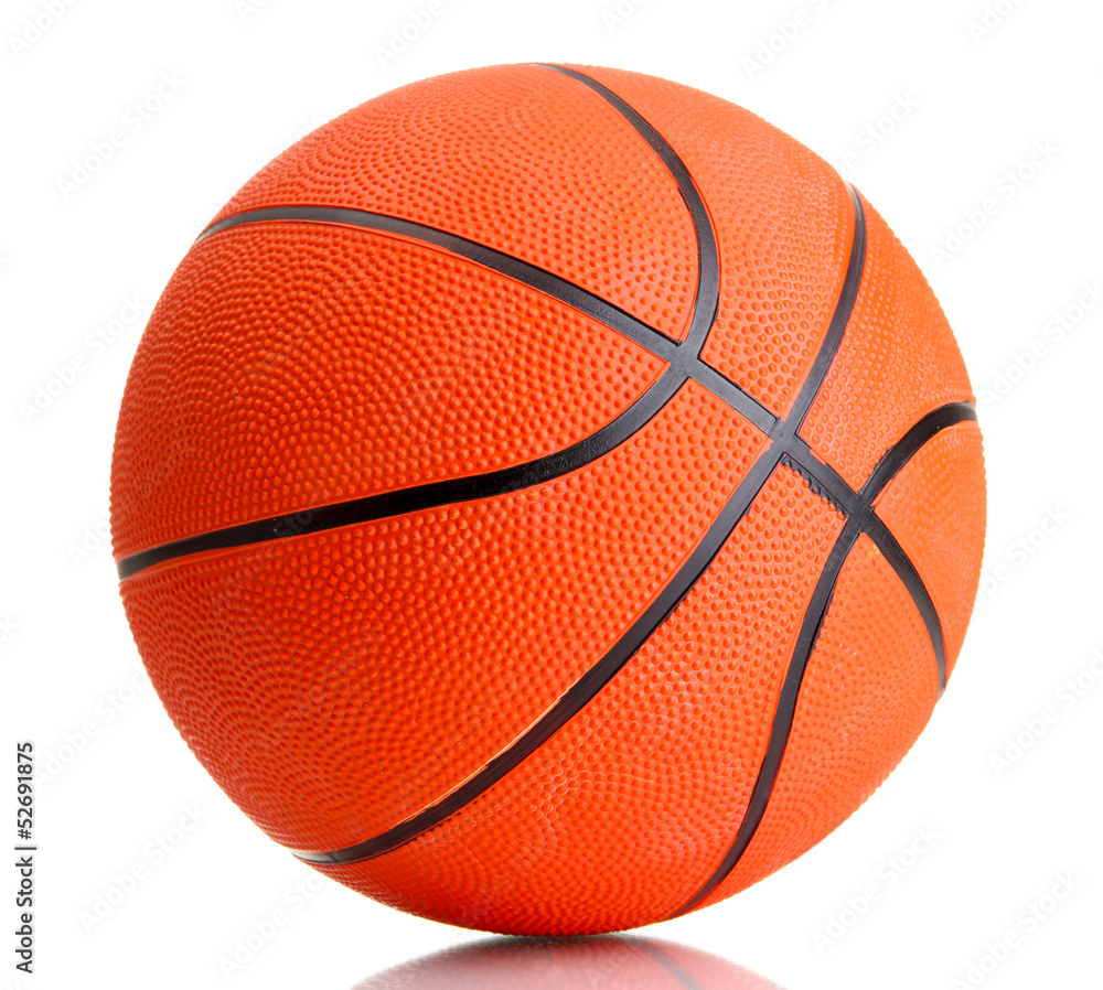 Fototapeta premium Basketball isolated on white