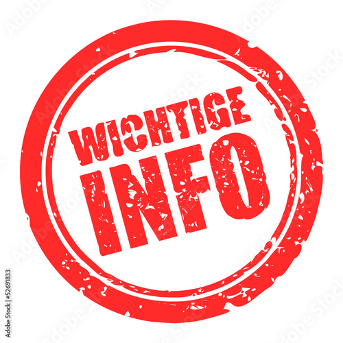 stempel rund wichtige info I