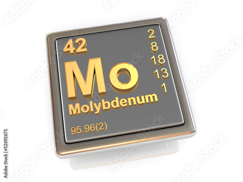 Molybdenum. Chemical element.