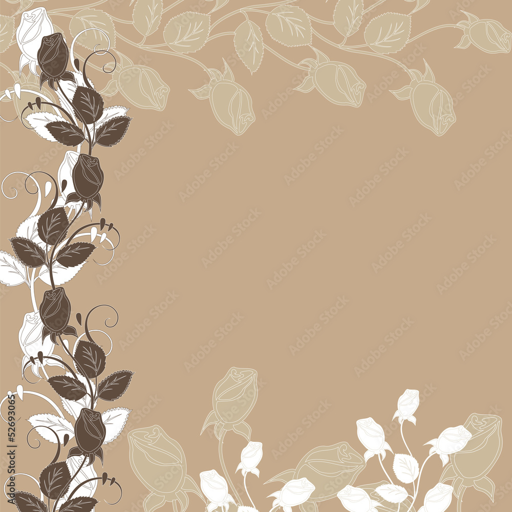 Stylish floral background Stylish floral background