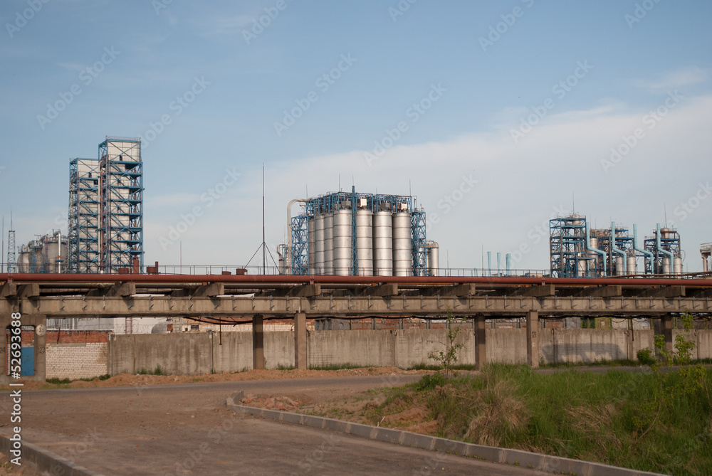 Industrial landscape at sunset in Kazan Industrial landscape at sunset in Kazan