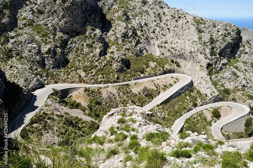 Serpentinen der Sa Calobra Passstraße