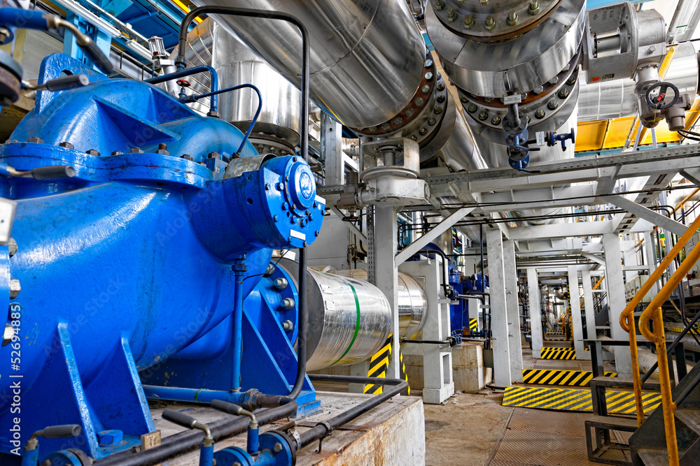 Industrial interior of a power plant