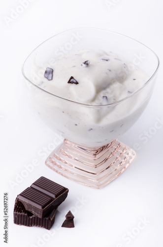 crema di yogurt con cioccolato