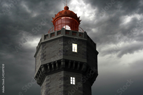 Jument lighthouse 2 photo