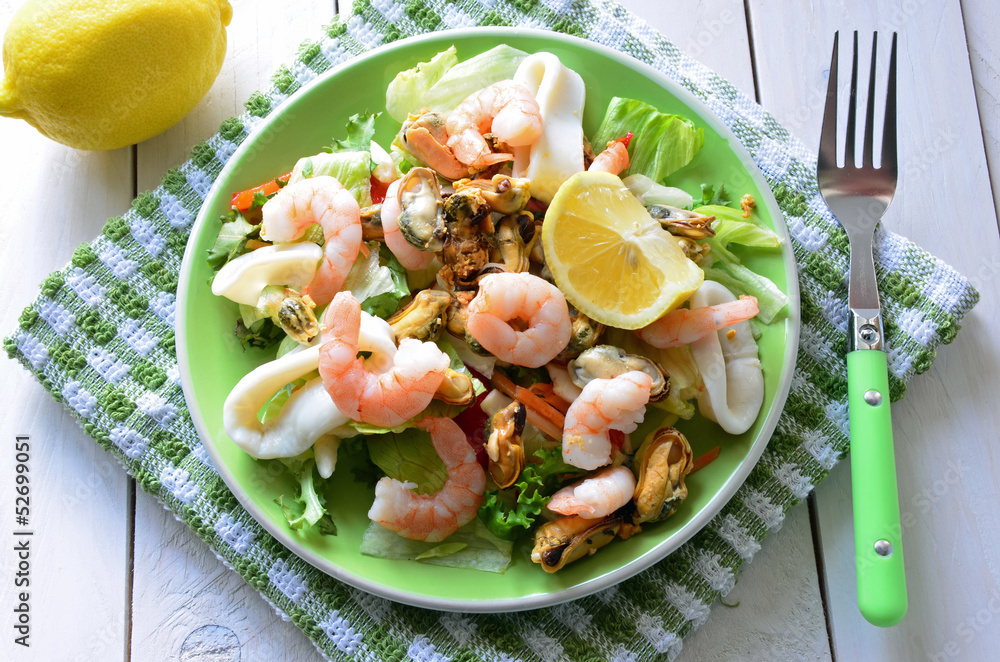 Fototapeta premium Seafood Salad