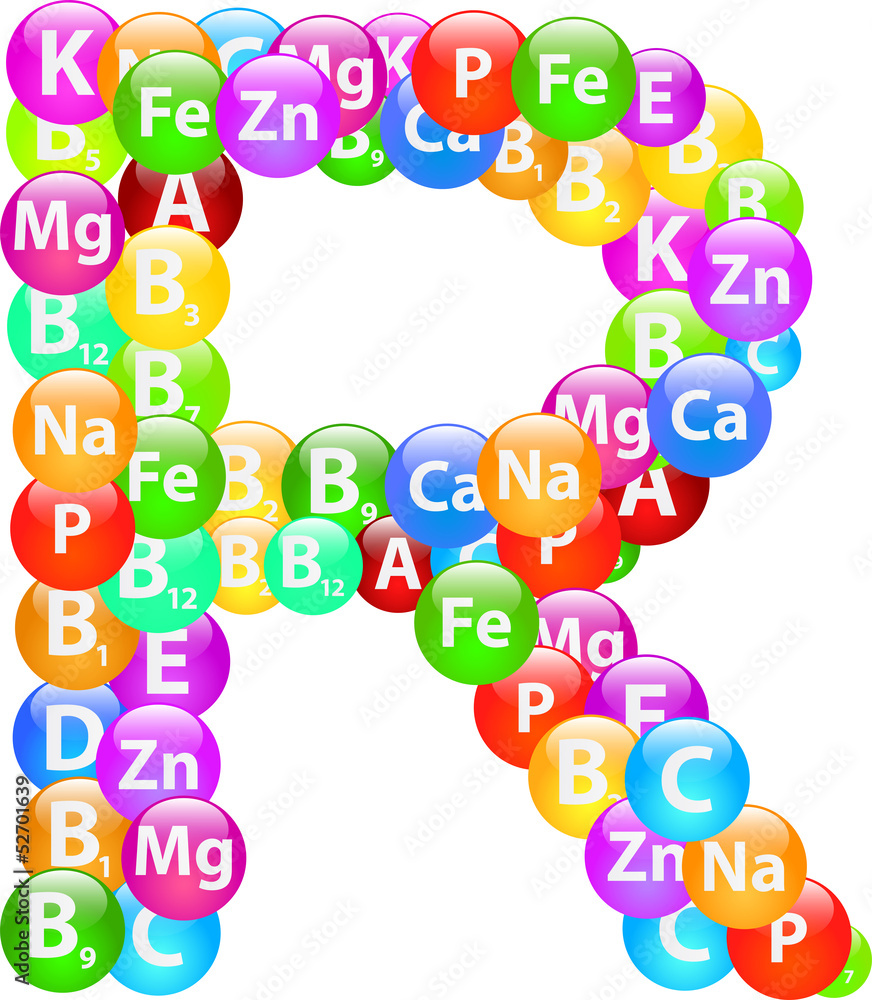 Vitamin Letter R Vitamin Letter R