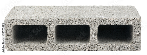 Bild auf Leinwand Isolated Construction Block - One