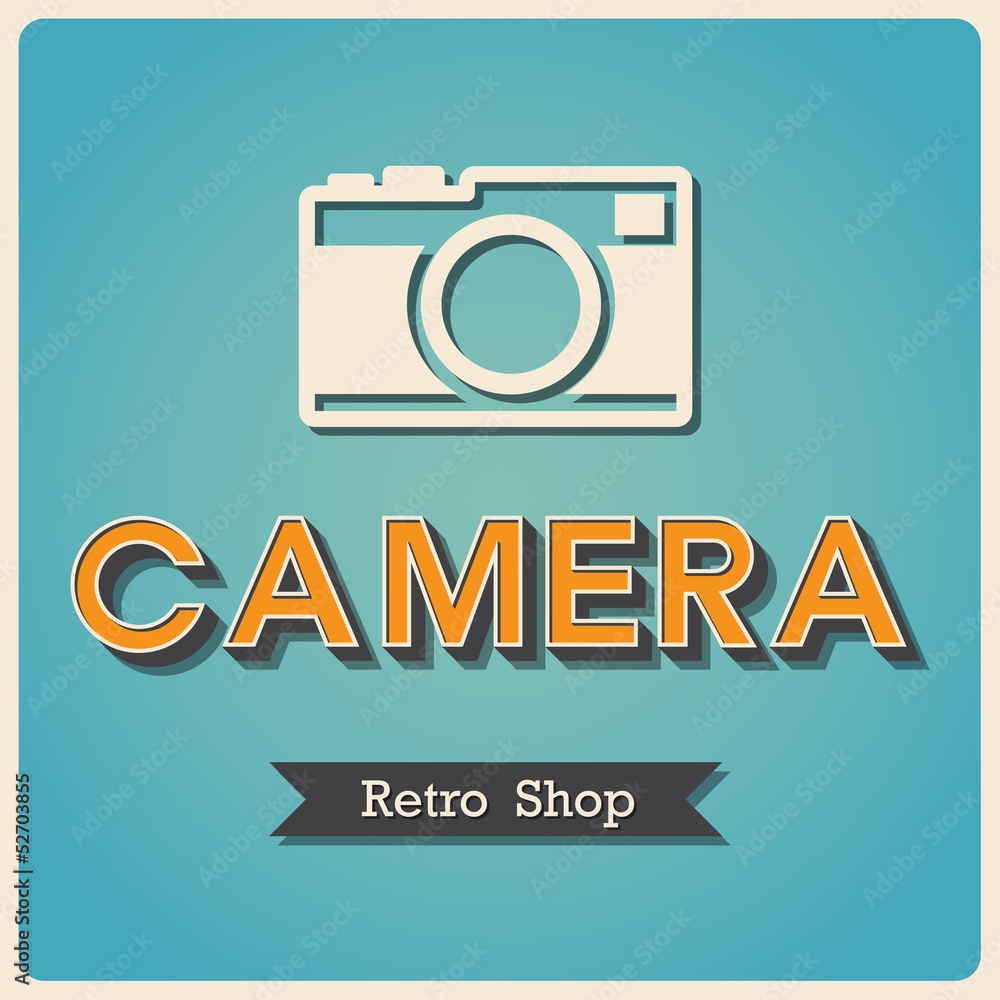 Camera shop Retro poster Camera shop Retro poster