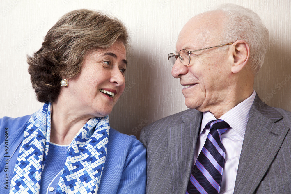 Elderly Couple in Love - Close Up Elderly Couple in Love - Close Up