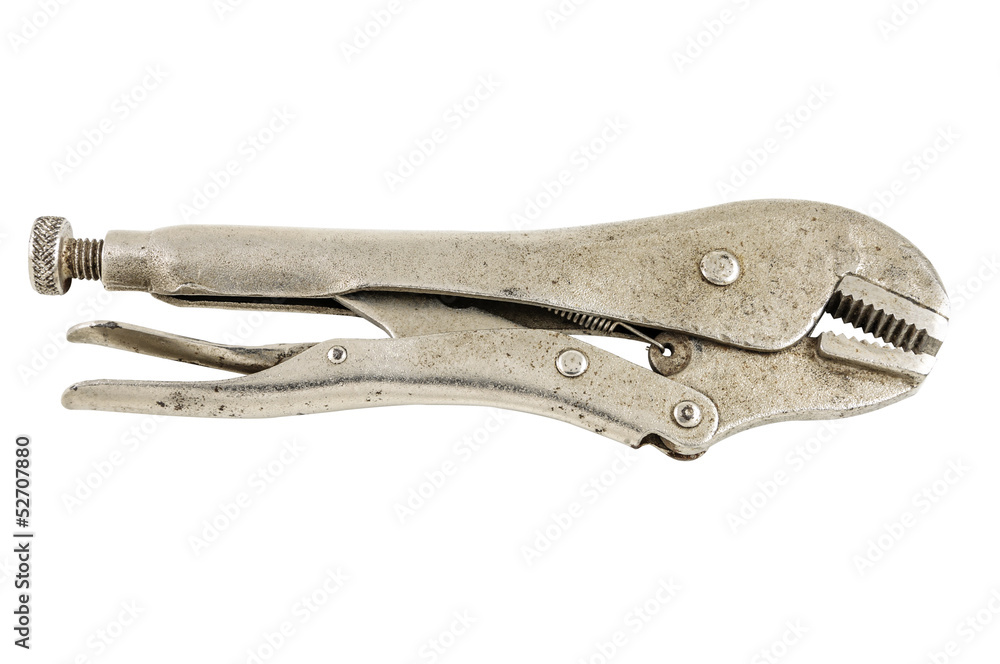 Locking pliers isolated Locking pliers isolated