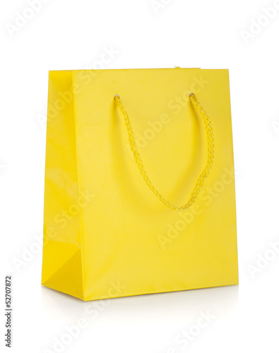 Yellow gift bag