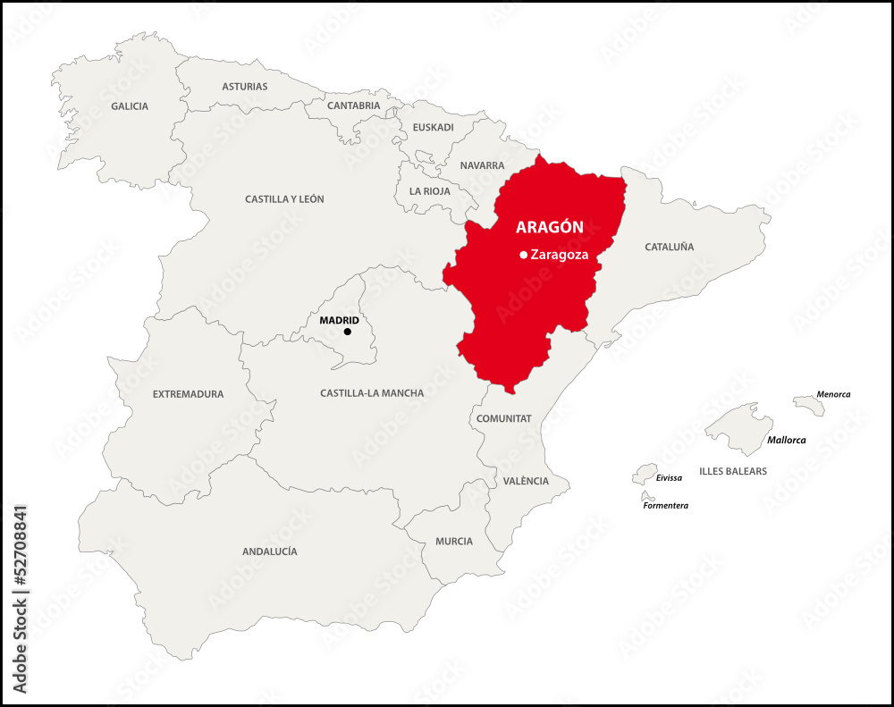 Autonome Region Aragon, Spanien