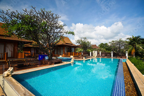 Seaside villa with pool. © jirawatp