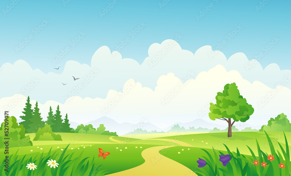 Fototapeta premium Summer landscape