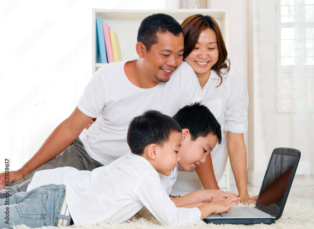 asian preschool children using laptop asian preschool children using laptop