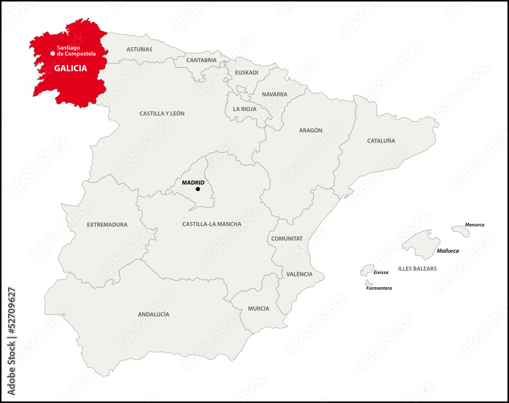 Autonome Region Galicien, Spanien