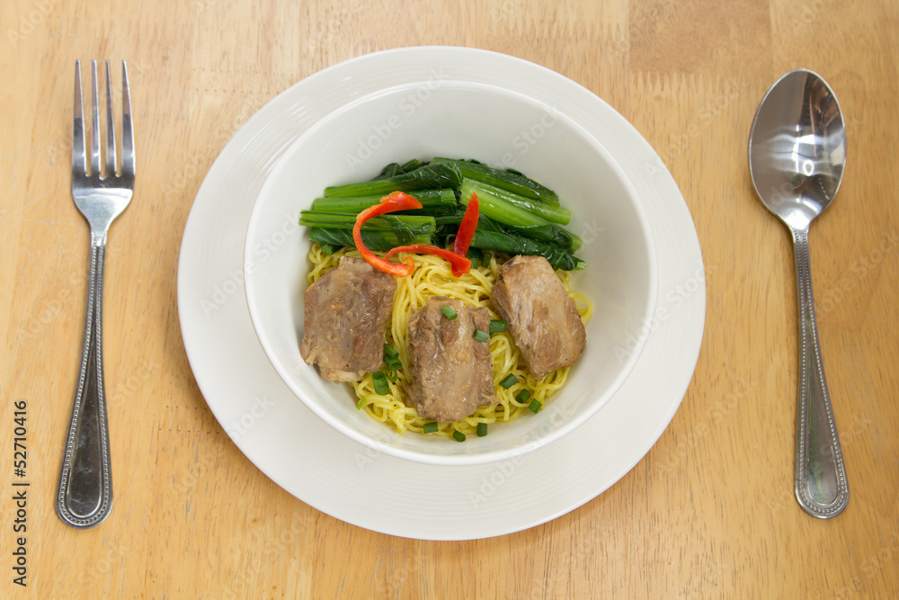 noodles pork noodles pork