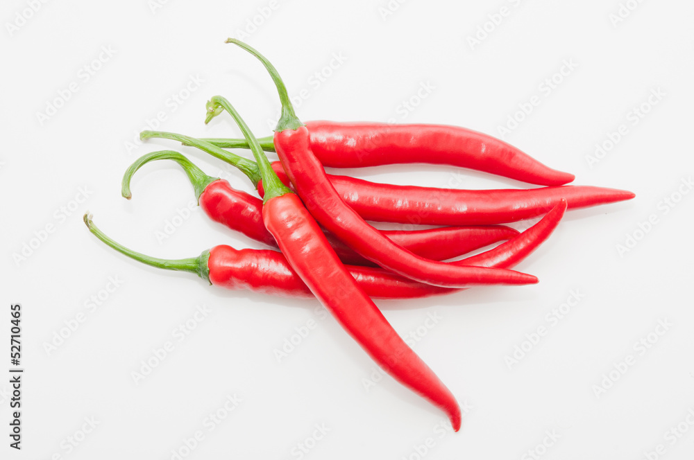 Lots of red chili peppers