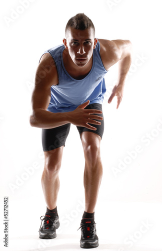 Hombre atleta corredor ejercitando.corriendo © Gustavo Andrade