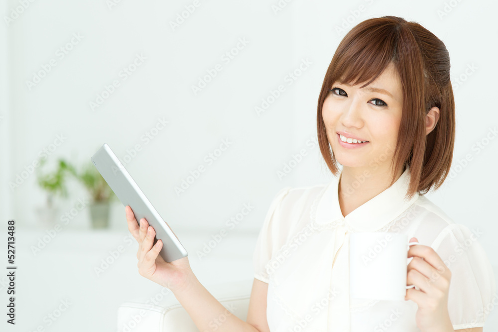 Beautiful young businesswoman working in office Beautiful young businesswoman working in office