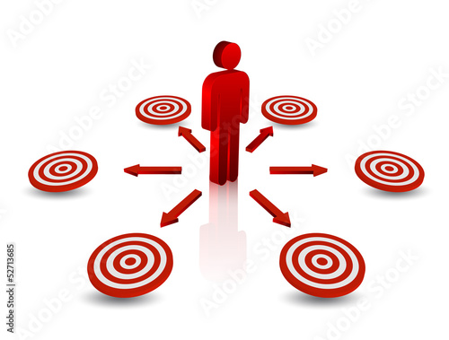 Human icon way to targets