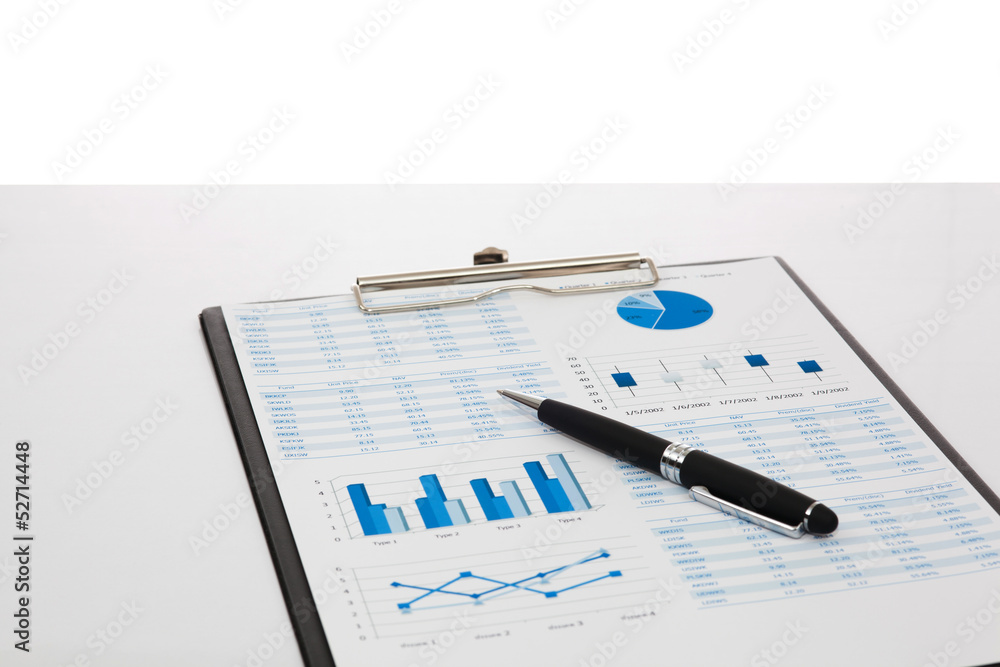 Financial graphs and charts showing Financial graphs and charts showing