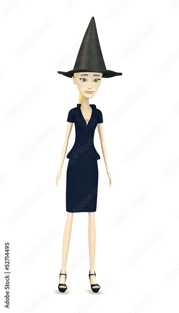 3d render of cartoon character with hat