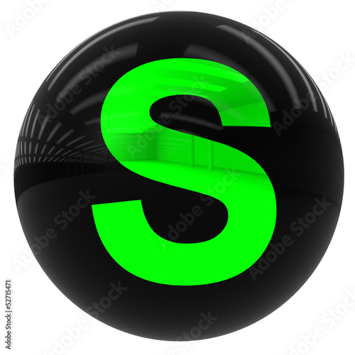 ball with the letter S