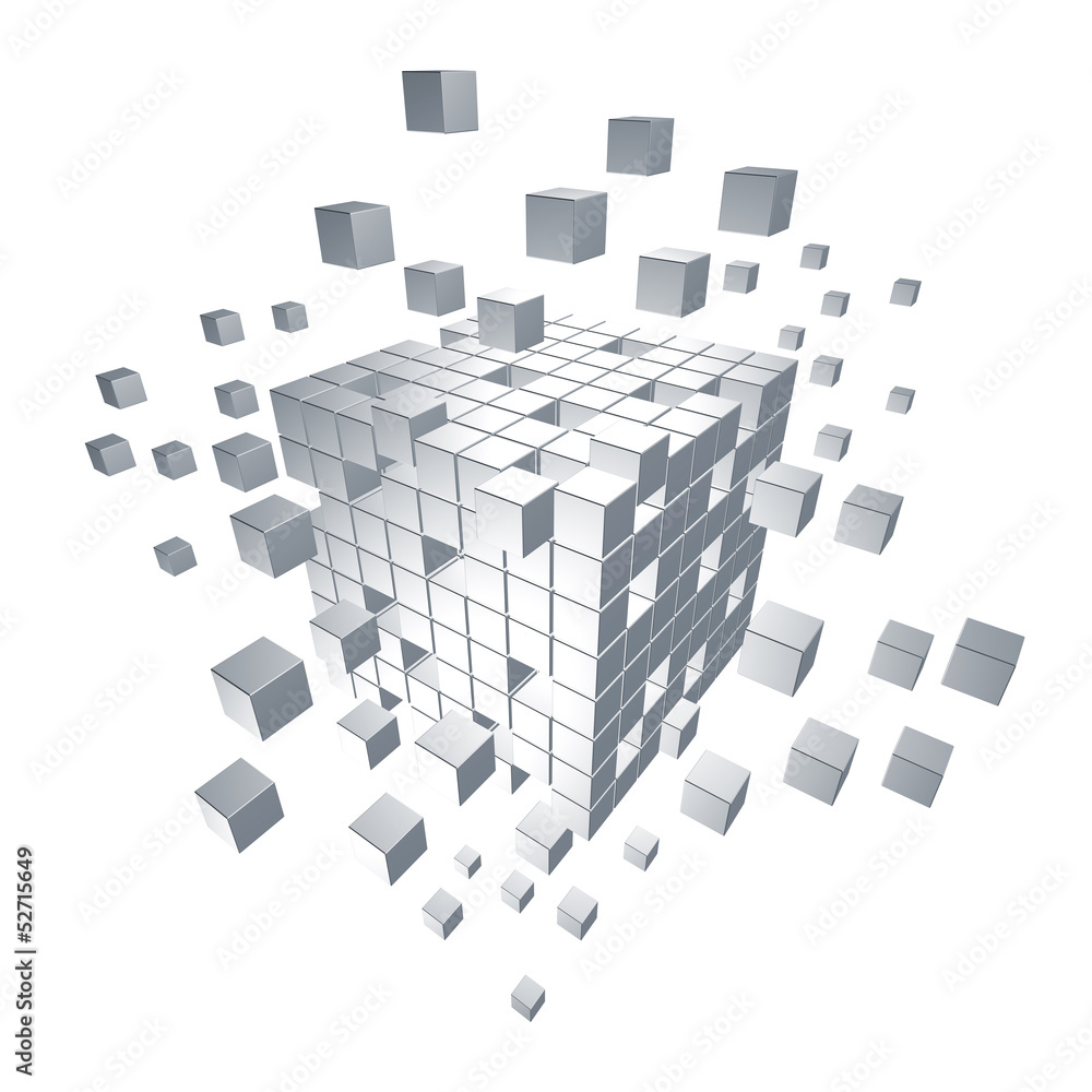 Quader / Block - Struktur: 3D-Grafik / 3D-Illustration Quader / Block - Struktur: 3D-Grafik / 3D-Illustration