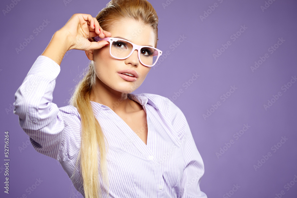 business woman in glasses business woman in glasses