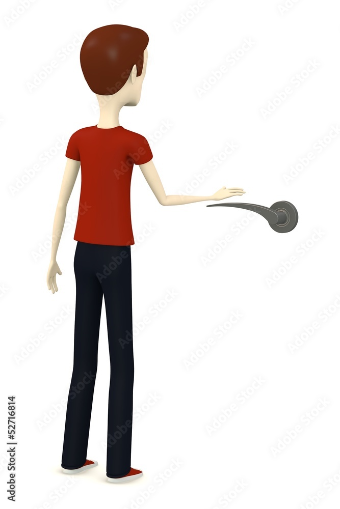 3d render of cartoon character with handle 3d render of cartoon character with handle