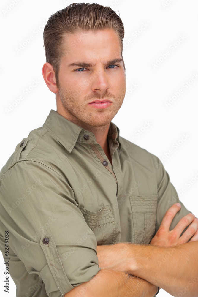 Angry man looking at camera Angry man looking at camera