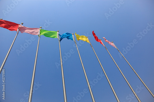 Colorful flags