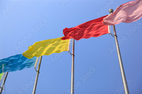 Colorful flags photo