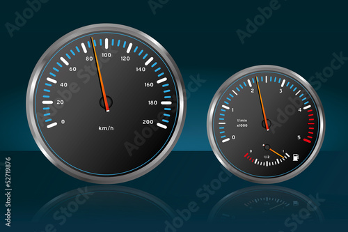 Auto Tachometer Armaturenbrett Geschwindigkeit Tankanzeige 1