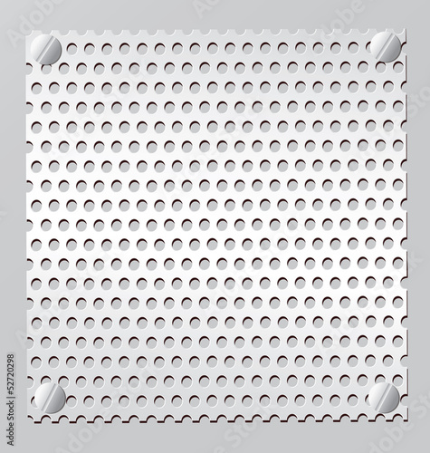 Metal grid. Vector