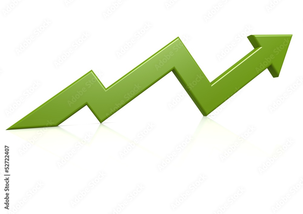 Green growth arrow Green growth arrow