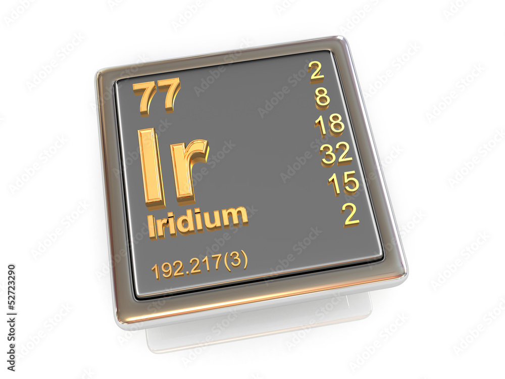 Iridium. Chemical element. Iridium. Chemical element.