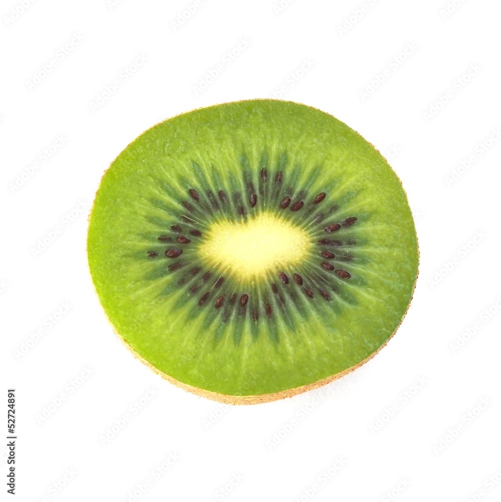 Sliced kiwi fruit isolated on white background Sliced kiwi fruit isolated on white background