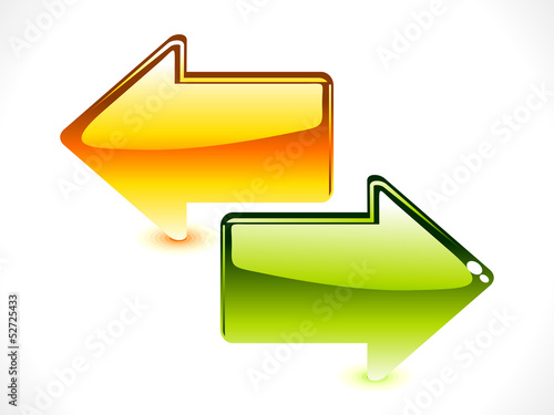 abstract glossy downlaod icon