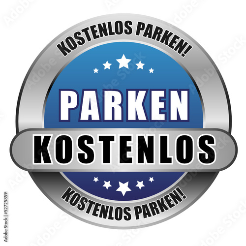 5 Star Button blau PARKEN KOSTENLOS KP KP